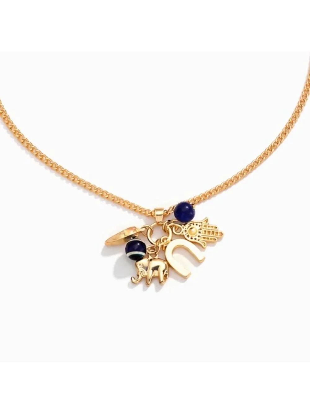 New! Evil Eye Charm Stack Necklace (1027) NWOT